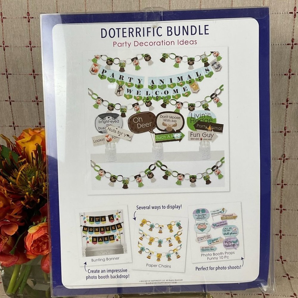 Big Dot of Happiness Tea Party Doterrific Bundle Party Supplies Paper Chains + - Picture 8 of 8